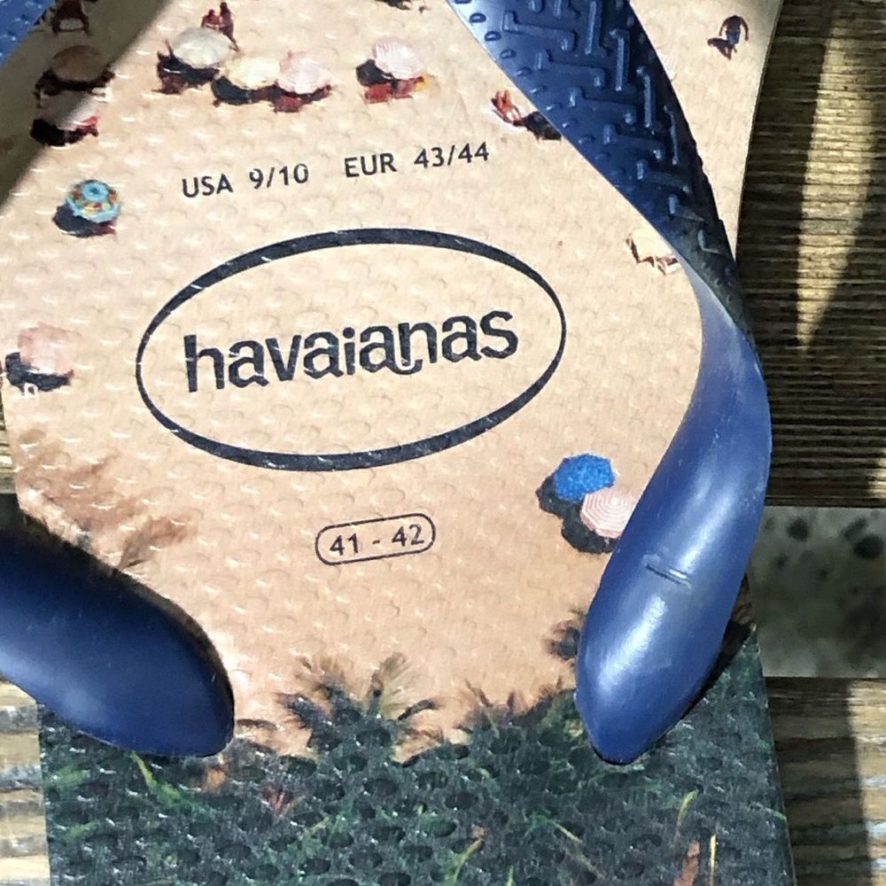 Havaianas Men’s Beach Design Sandals Sz 9/10 GUC - Picture 3 of 9